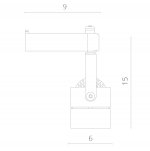 Светильник трековый 1*GU10 Arte lamp A1310PL-1BK Track черный