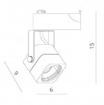 Светильник трековый Arte lamp A1314PL-1BK LINEA