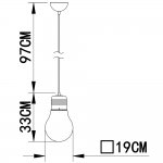Подвесной светильник Arte lamp A1402SP-1SS Edison