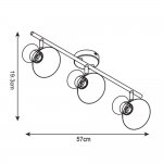 Светильник потолочный Arte lamp A1406PL-3BK BALTIMORE
