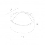 Светильник настенный Arte lamp A1417AP-1WH CERCHIO