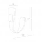 Светильник настенный Arte lamp A1418AP-1WH VIRGOLA