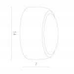 Светильник настенный диодный A1421AP-1WH Arte lamp ECLIPSE