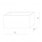 Светильник настенный Arte lamp A1422AP-1WH CASSETTA