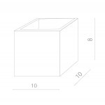 Светильник настенный Arte lamp A1423AP-1WH белый SCATOLA