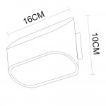 Светильник настенный Arte lamp A1428AP-1WH белый MANIGLIA