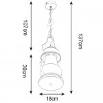 Светильник подвесной Arte lamp A1502SP-1CC LUMINO