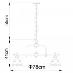 Светильник подвесной Arte lamp A1511LM-5PB KENSINGTON