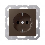 JUNG A 500 Мокка Розетка с/з безвинт зажим (A1520MO)