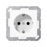 JUNG A 500 Бел Розетка с/з безвинт зажим (A1520WW)