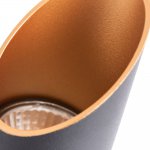 Светильник потолочный стакан черный с золотом 300мм Arte lamp A1536PL-1BK PILON-GOLD 1*GU10