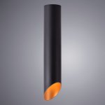 Светильник потолочный стакан черный с золотом 300мм Arte lamp A1536PL-1BK PILON-GOLD 1*GU10