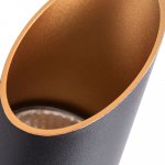 Светильник потолочный стакан черный с золотом Arte lamp A1537PL-1BK PILON-GOLD 1*GU10