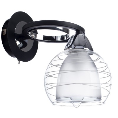 

Светильник настенный Arte lamp A1604AP-1BK Ginevra, A1604AP-1BK