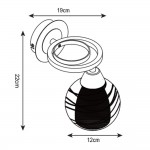 Светильник настенный Arte lamp A1604AP-1BK Ginevra
