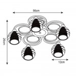 Светильник потолочный Arte lamp A1604PL-5BK Ginevra