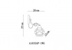 Светильник настенный Arte lamp A1633AP-1WG Intreccio