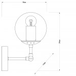 Светильник бра Arte Lamp A1664AP-1CC BOLLA