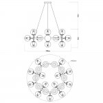 Люстра подвесная Arte lamp A1664SP-25CC BOLLA