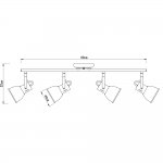 Светильник потолочный Arte lamp A1677PL-4BK JOVI