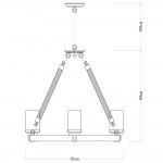 Люстра кантри стиля Arte Lamp A1693SP-6BR DODGE