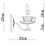 Светильник настенный чашка прозрачная Arte Lamp A1704AP-1CC TET-A-TET