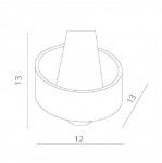 Светильник бра Arte lamp A1705AP-1WH белый ANELLO