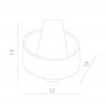 Светильник бра Arte lamp A1705AP-1WH белый ANELLO