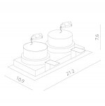 Светильник потолочный Arte lamp A1712PL-2WH CARDANI