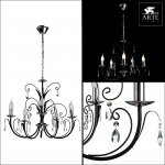 Люстра Arte Lamp A1742LM-5BK Romana