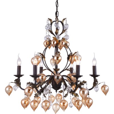 Подвесная люстра Arte lamp A1870LM-6BG Cipollino Подвесная люстра Arte lamp A1870LM-6BG Cipollino