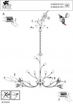 Люстра Arte Lamp A1882LM-5CC Hibiscus