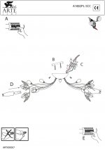 Люстра Arte Lamp A1882PL-5CC Hibiscus