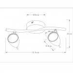 Светильник настенный Arte lamp A1966AP-2GY Regista