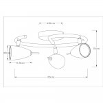 Светильник потолочный Arte lamp A1966PL-3GY Regista