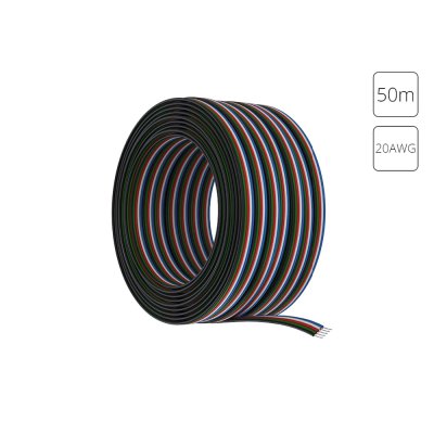 Провод 5-жильный для светодиодной ленты RGBW 50м, 20AWG Arte Lamp STRIP-ACCESSORIES A20-5W Провод 5-жильный для светодиодной ленты RGBW 50м, 20AWG Arte Lamp STRIP-ACCESSORIES A20-5W