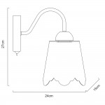Светильник настенный Arte lamp A2032AP-1WG JULIA