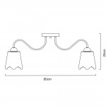 Светильник потолочный Arte lamp A2032PL-8WG JULIA