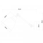 Светильник настенный бра Arte lamp A2054AP-1SS BRACCIO