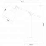 Светильник настольный Arte lamp A2054LT-1AB BRACCIO