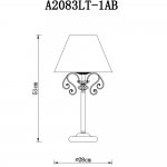 Светильник настольный Arte lamp A2083LT-1AB CHARM