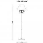 Торшер Arte lamp A2083PN-1AB CHARM