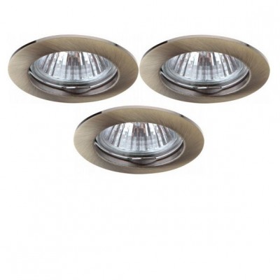 

Светильник встраиваемый Arte lamp A2103PL-3AB Basic (3шт, A2103PL-3AB