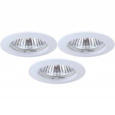 Светильник встраиваемый Arte lamp A2103PL-3WH Basic (3шт)