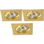 Светильник встраиваемый Arte lamp A2118PL-3GO Quadratisch