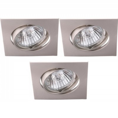 Светильник встраиваемый Arte lamp A2118PL-3SS Quadratisch