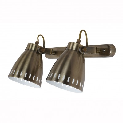 

Светильник настенный бра Arte lamp A2214AP-2AB LUNED, A2214AP-2AB