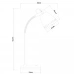 Светильник настольный Arte lamp A2214LT-1AB LUNED