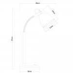 Светильник настольный Arte lamp A2214LT-1SS LUNED