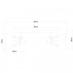 Светильник настенный Arte lamp A2215AP-2BK Marted